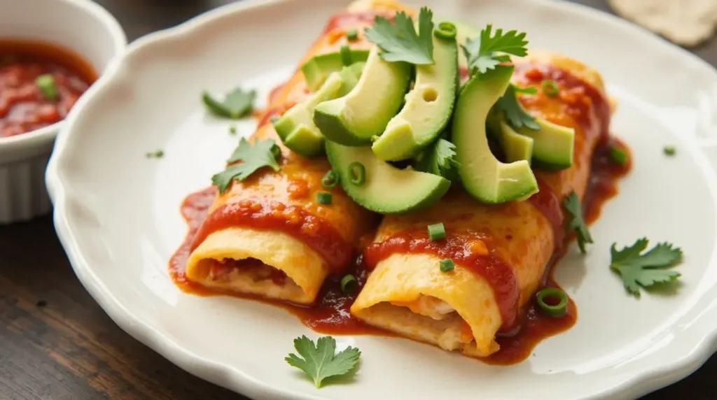 Freshly prepared Boulders Enchilada Recipe plated with a light, modern presentation.