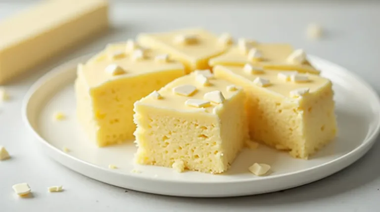 White chocolate in gluten free yellow cake recipe - a light and delicious dessert